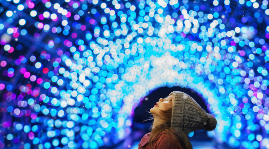 Experience a magical Christmas light show at Lucky Ladd Farms near Nashville. Enjoy a mile of dazzling displays, live nativity, and holiday fun!