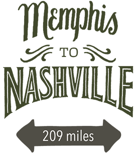 Memphis to Nashville 209 miles