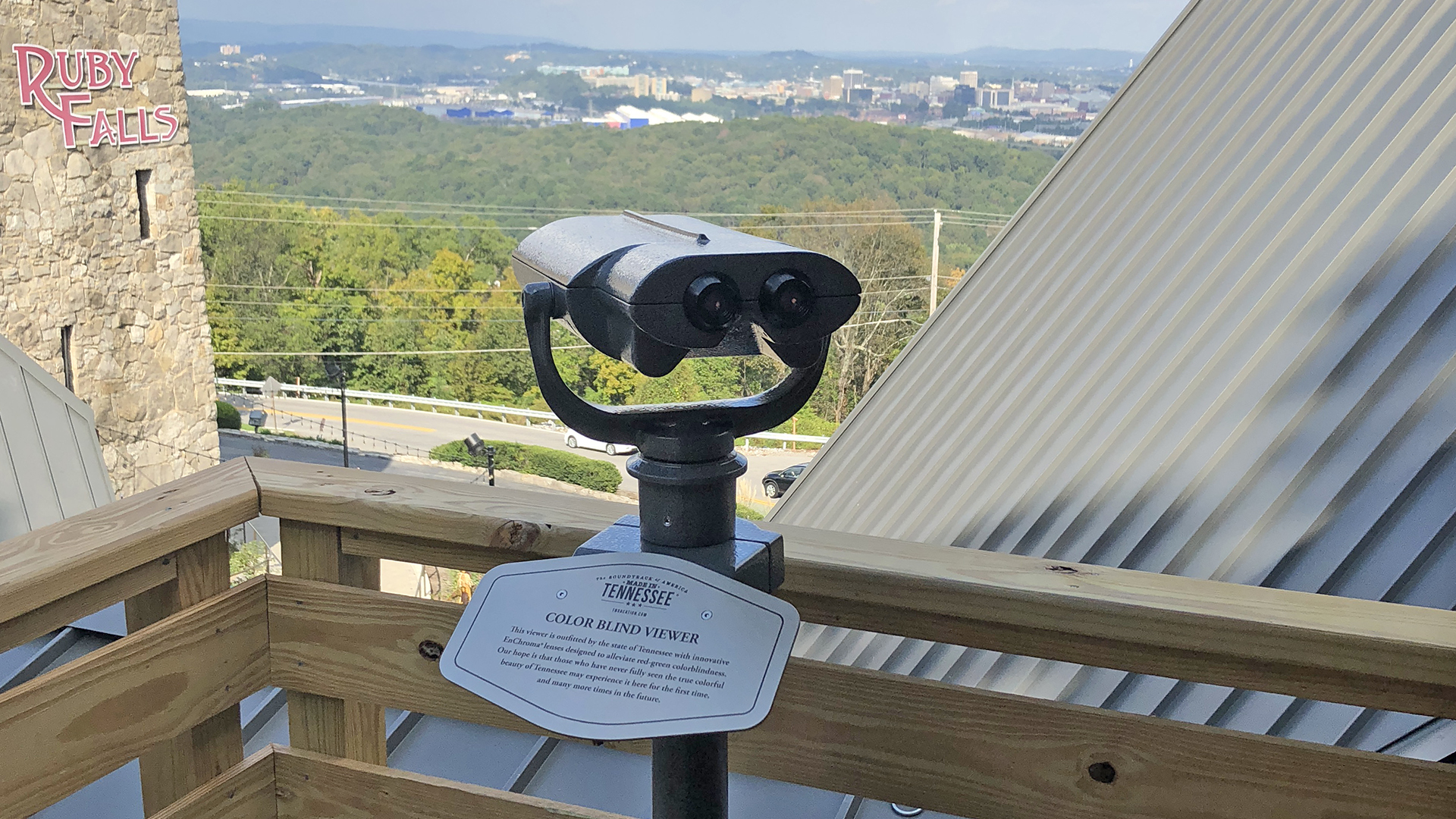 Colorblind Viewfinder: Ruby Falls/Lookout Mountain/Blue Heron Overlook