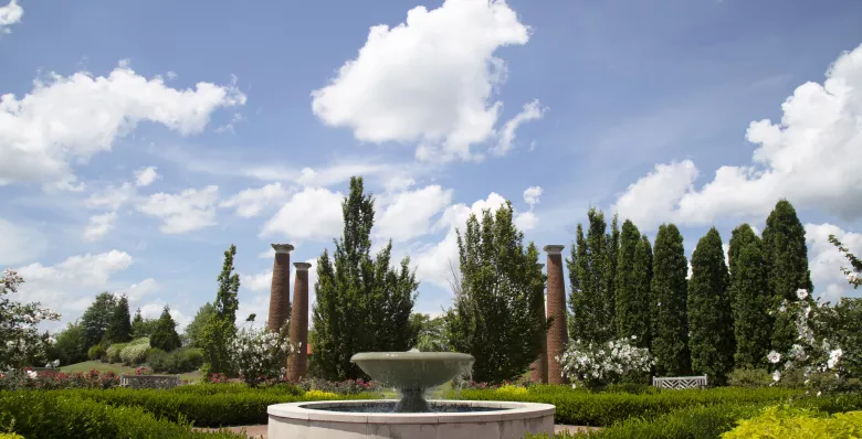 European garden at Discovery Park of America in Union City, TN