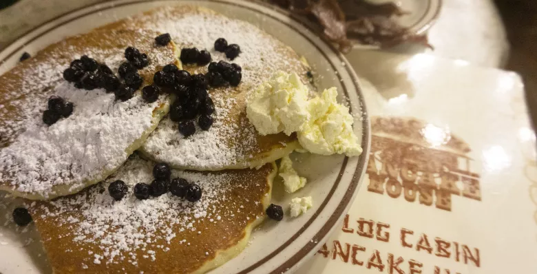 Pancakes at Log Cabin Pancakes in Gatlinburg, TN