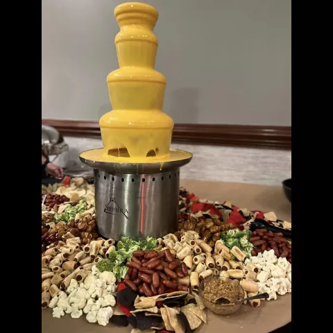 A nacho cheese fountain for the win!