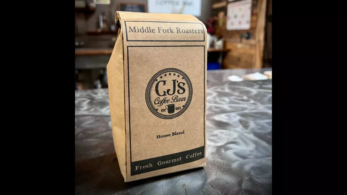 CJ's Coffee Barn bag of house blend