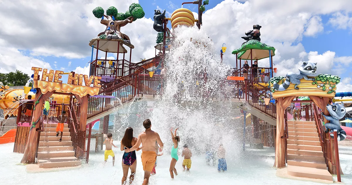 THE HIVE ultimate kids’ play zone at Soaky Mountain Waterpark