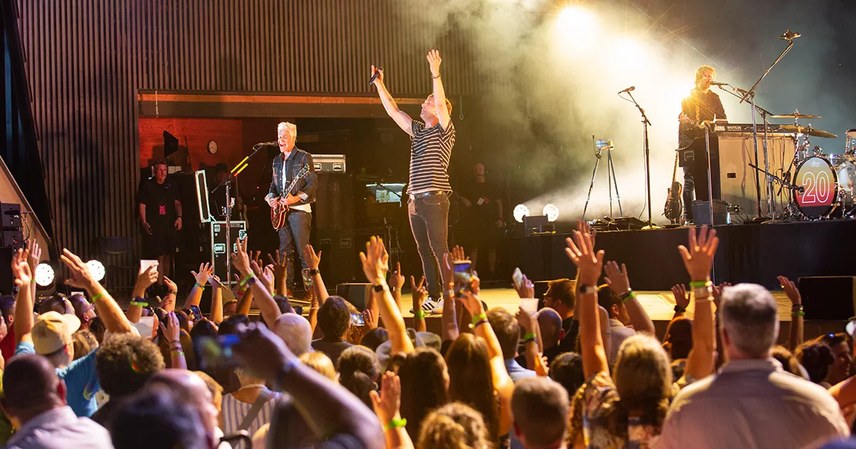 Matchbox Twenty Performing at the Radians Amphitheater