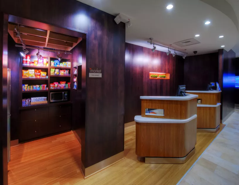 Lobby Check-In and Market