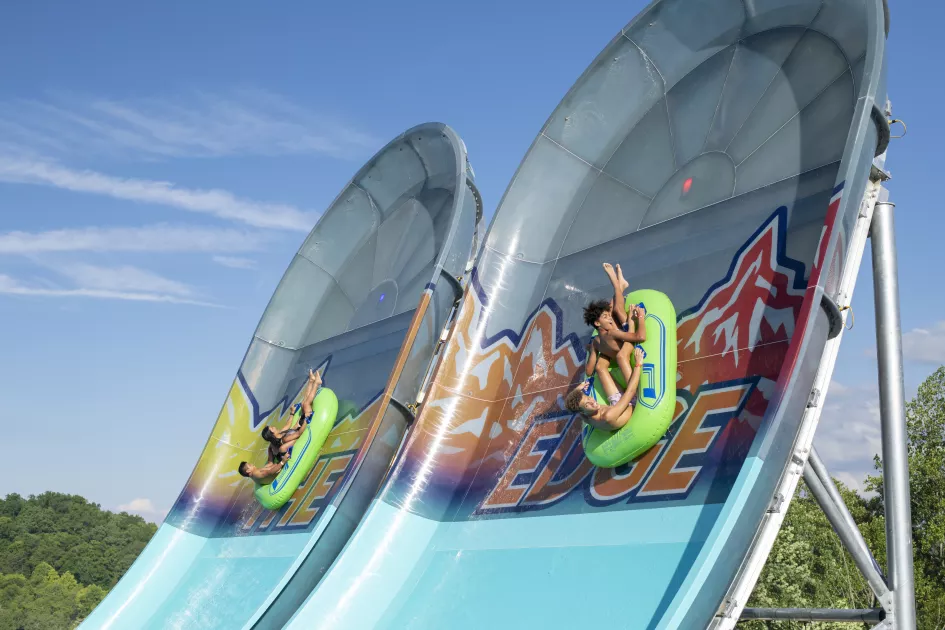 The Edge Dueling Watercoaster at Soaky Mountain Waterpark