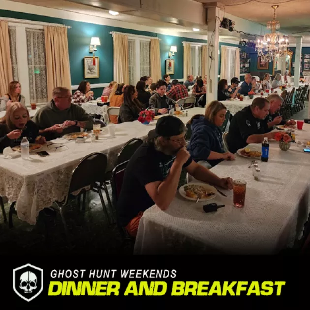 Dinner and Breakfast Included with your Ghost Hunt Weekends Experience at the Thomas House Hotel