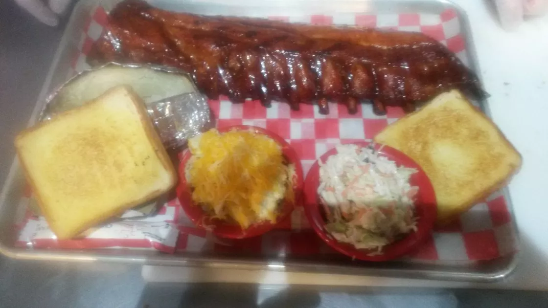 Smokin' Hot BBQ - Full rack of ribs!