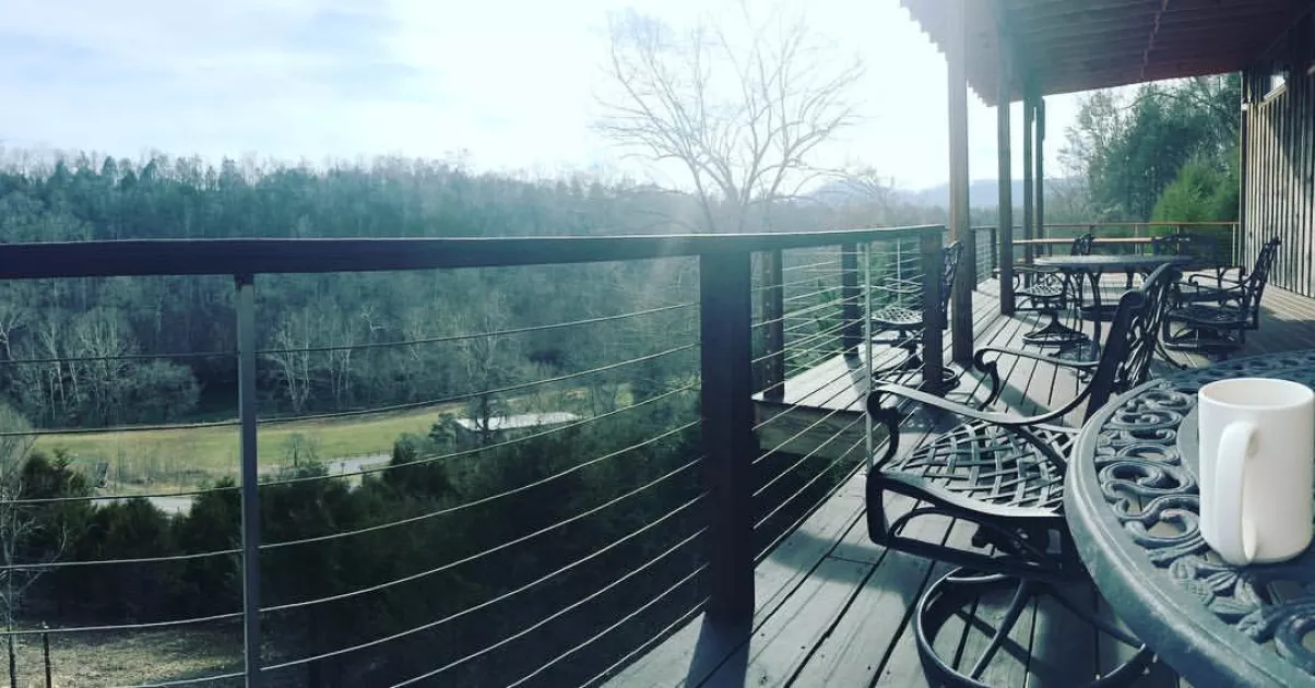 Retreat center deck